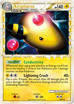 Pokemon HeartGold & SoulSilver Ampharos - 105