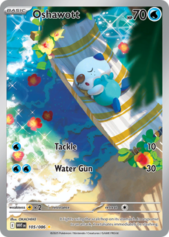 Pokemon White Flare Oshawott - 105