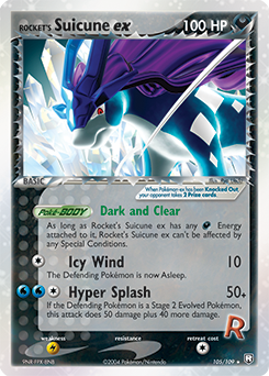 Pokemon Team Rocket Returns Rocket's Suicune ex - 105