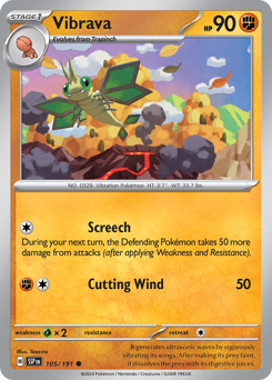Pokemon Surging Sparks Vibrava - 105