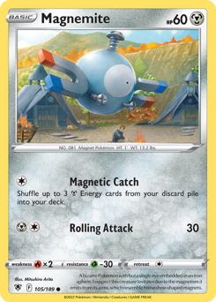 Pokemon Astral Radiance Magnemite - 105