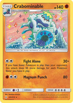 Pokemon Unbroken Bonds Crabominable - 105