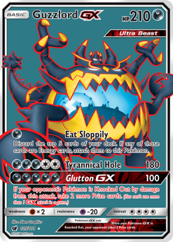 Pokemon Crimson Invasion Guzzlord-GX - 105