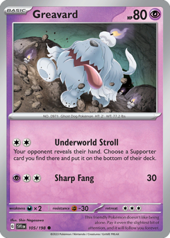 Pokemon Scarlet & Violet Greavard - 105