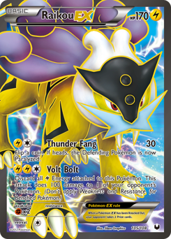 Pokemon Dark Explorers Raikou-EX - 105