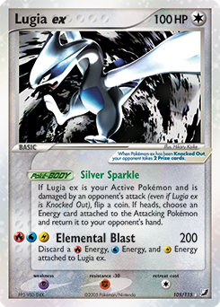 Pokemon Unseen Forces Lugia ex - 105