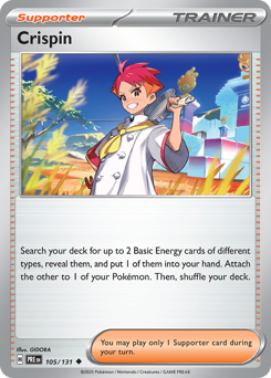 Pokemon Prismatic Evolutions Crispin - 105