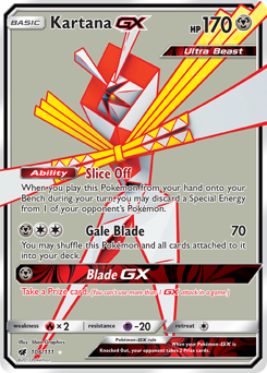 Pokemon Crimson Invasion Kartana-GX - 106