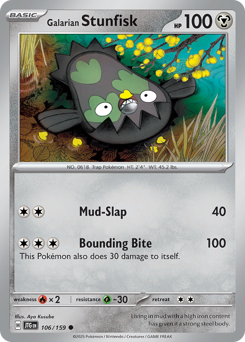Pokemon Journey Together Galarian Stunfisk - 106