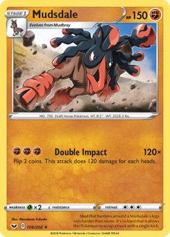 Pokemon Sword & Shield Mudsdale - 106