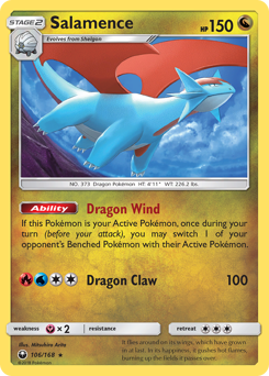 Pokemon Celestial Storm Salamence - 106