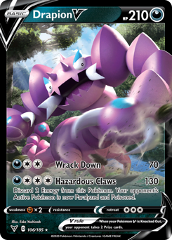 Pokemon Vivid Voltage Drapion V - 106