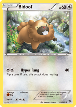 Pokemon XY Bidoof - 106