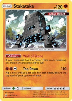 Pokemon Unbroken Bonds Stakataka - 106
