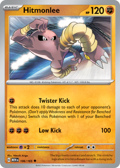 Pokemon 151 Hitmonlee - 106