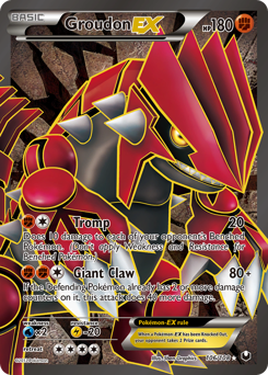 Pokemon Dark Explorers Groudon-EX - 106