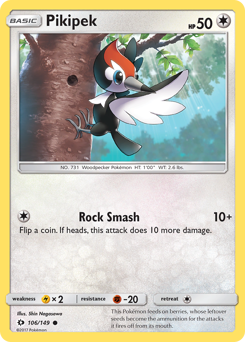 Pokemon Sun & Moon Pikipek - 106