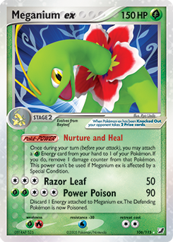 Pokemon Unseen Forces Meganium ex - 106