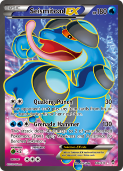 Pokemon Furious Fists Seismitoad-EX - 106