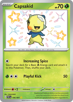 Pokemon Paldean Fates Capsakid - 106