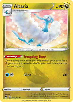 Pokemon Evolving Skies Altaria - 106