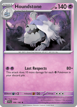 Pokemon Scarlet & Violet Houndstone - 106