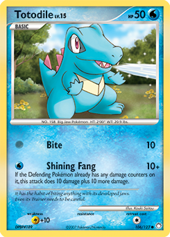 Pokemon Mysterious Treasures Totodile - 106