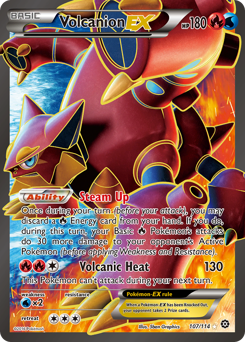 Pokemon Steam Siege Volcanion-EX - 107