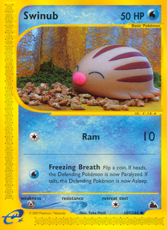 Pokemon Skyridge Swinub - 107