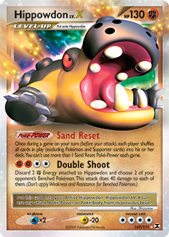 Pokemon Rising Rivals Hippowdon LV.X - 107
