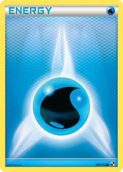 Pokemon Black & White Water Energy - 107