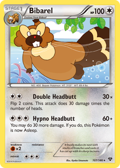 Pokemon XY Bibarel - 107