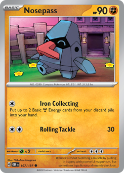 Pokemon Obsidian Flames Nosepass - 107