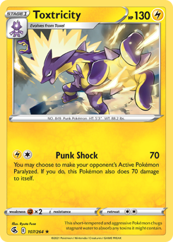 Pokemon Fusion Strike Toxtricity - 107