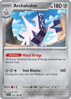 Pokemon Stellar Crown Archaludon - 107