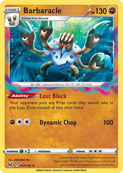 Pokemon Lost Origin Barbaracle - 107