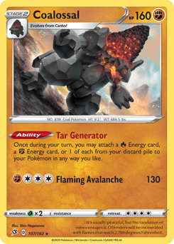 Pokemon Rebel Clash Coalossal - 107