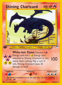 Pokemon Neo Destiny Shining Charizard - 107