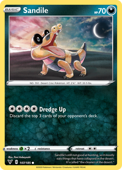 Pokemon Vivid Voltage Sandile - 107
