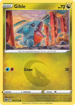 Pokemon Brilliant Stars Gible - 107