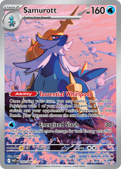 Pokemon White Flare Samurott - 107
