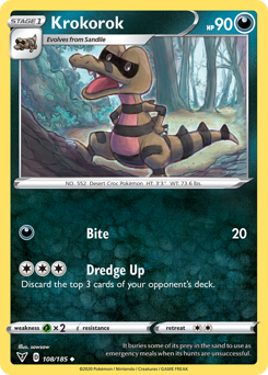 Pokemon Vivid Voltage Krokorok - 108
