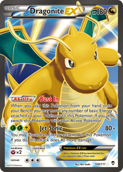 Pokemon Furious Fists Dragonite-EX - 108