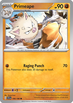Pokemon Scarlet & Violet Primeape - 108