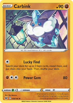 Pokemon Lost Origin Carbink - 108