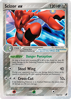 Pokemon Unseen Forces Scizor ex - 108