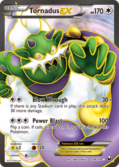 Pokemon Dark Explorers Tornadus-EX - 108