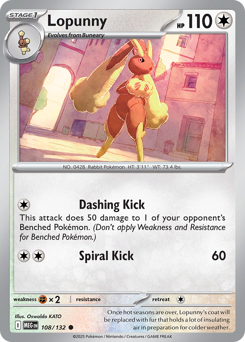 Pokemon Mega Evolution Lopunny - 108