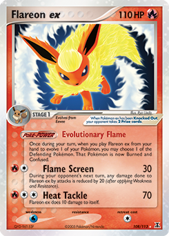 Pokemon Delta Species Flareon ex - 108