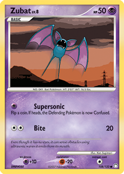 Pokemon Mysterious Treasures Zubat - 108